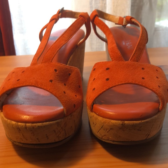 Cordani cork wedge suede sandals size 37 - Picture 2 of 7